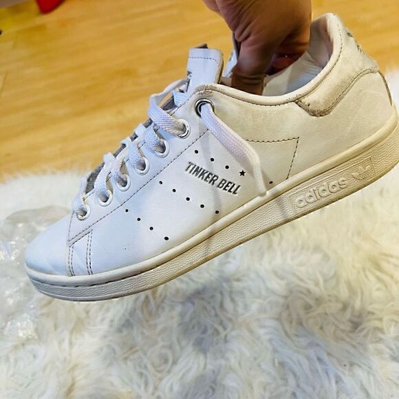 Adidas Stan Smith x Disney Peter Pan Tinkerbell Shoes women 5.5 White Sneakers - Picture 12 of 16